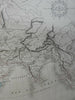 Ottoman Empire Balkans Greece Wallachia Bulgaria 1837 Goujon large detailed map