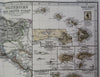 Polynesia Hawaii Tahiti Galapagos Honolulu Pacific 1880 Petermann detailed map