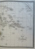 Oceania Australia New Zealand Polynesia Indonesia Hawaii c. 1870 Sarrazin map