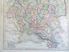 Russian Empire Poland Finland Baltic States Black Sea c. 1850-8 Archer map