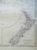 Oceania Australia New Zealand Indonesia Polynesia 1865 Johnston large folio map