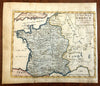 Kingdom of France Ancien Regime Paris Lyon Bordeaux Marseilles 1730 map