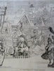 Centennial Restaurants Ethnic Cuisine Walter Brown 1876 Harper's Weekly print