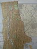 New York City Manhattan Central Park 1886-92 two sheet detailed city plan