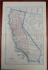 California State by itself 1886-92 People's large map