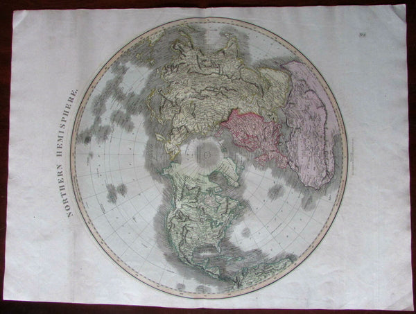 Northern Hemisphere North America Africa Asia 1814 world map