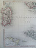 Italy Kingdom of Sardinia Lombardy Tuscany Papal States 1850 Archer 2 sheet map