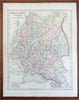 Russian Empire Poland Finland Baltic States Black Sea c. 1850-8 Archer map