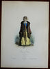 Russian Woman from Kaluga Costume Print Winter Clothes 1860 Paquet print