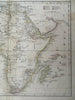 African Continent European Colonies Madagascar c. 1844 A. Baedeker scarce map