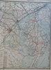 Maryland & Delaware Washington D.C. Baltimore c. 1880's-90 Cram large map