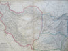 Persia Iran Afghanistan Baluchistan 1860 Weller & Bartholomew large color map