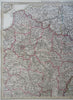 France Paris Nantes Marseilles Orleans Lyon 1855 Stulpnagel detailed 4 sheet map