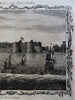 Surat India Gujarat Fortified City Harbor View Sailing Ships 1768 Record print.