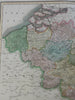 Nederland Netherlands Low Countries Belgium 1817 Thomson oversized folio map