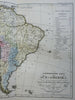 South American Indigenous Peoples & Europeans 1852 Berghaus ethnographic map