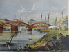 The New Harlem Bridge New York City Harlem River 1868 Valentine lithograph print