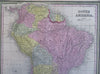 South America Lot x 5 large nice Maps 1850 Cowperthwait Brazil Venezuela Peru