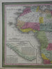 Africa Continent 1850 Thomas Cowperthwait map large inset Liberia Mts. of Moon