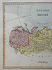 Russian Empire Siberia Kamchatka Poland Ukraine Crimea 1823 scarce Ellis map
