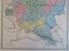 Russian Empire Poland Ukraine Finland Crimea c. 1870 Sarrazin map