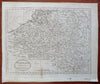 Belgium Luxembourg Brussels Bruges Flanders Brabant 1796 Doolittle engraved map