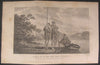 Dusky Bay Family New Zealand 1777 antique engraved Capt. Cook print