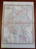 Russian Empire Poland Ukraine Finland Caucasus Moscow 1879 Johnson scarce map