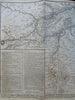 Prince Eugene & Marshal Villars French Troop Movements c. 1740-50 campaign map