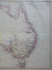 Australia New South Wales Victoria Sydney Melbourne Perth c. 1856-72 Weller map