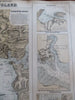 Southeast England Ports Plymouth Southampton Exmouth c. 1855-60 Fullarton map