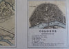 Northern Germany Coblenz Hamburg Cologne Leipzig Dresden c 1855-60 Fullarton map