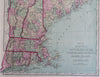 New England Maine New Hampshire Vermont Mass. Connecticut 1873 William map