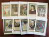 French Royal Court Chromolithographed Prints c. 1882 lovely print Lot x 10