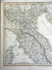 Northern Italy Parma Modena Tuscany Papal States Hapsburg Italy 1816 Smith map