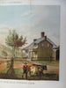 Dykeman's Farm Kingsbridge Road 1866 New York city color view print