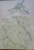 Blandford & Chester Massachusetts City & Township 1912 Richards large map