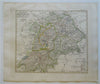 Southwestern Germany Switzerland Bavaria Baden Wrttemberg 1855 detailed map