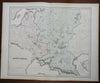 Ancient Sarmatia Eastern Europe Russia Crimea Ukraine 1855 Philip folio map