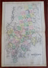 Hancock County Maine Penobscot Ellsworth Brooklin Sedgwick 1893 Stuart map
