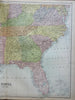 Southern United States Georgia Alabama Virginia Louisiana 1876 A. & C. Black map