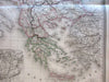 Turkey in Europe Balkans Romelia Bosnia Walachia 1863 Dufour Dyonnet old map