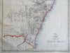 New South Wales Australia Sydney Canberra Moreton Bay c. 1856-72 Weller map