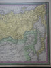 Russia in Asia Siberia Irkutsk Kamchatka Manchuria Japan 1850 Cowperthwait map