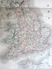 British Isles Ireland England scarce c.1830 Lapie large old map hand colored
