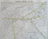 George State Savannah Atlanta Railways Lighthouses 1883 Letts scarce map