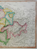 Switzerland Swiss Cantons Grisons Zurich Basel Berne Glarus c. 1830 Tanner map