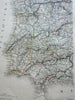 Kingdoms of Spain & Portugal in 2 sheets 1824 Vivien map