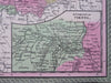 Austria-Hungary Bohemia Vienna Austrian Empire c.1850 Cowperthwait Mitchell map