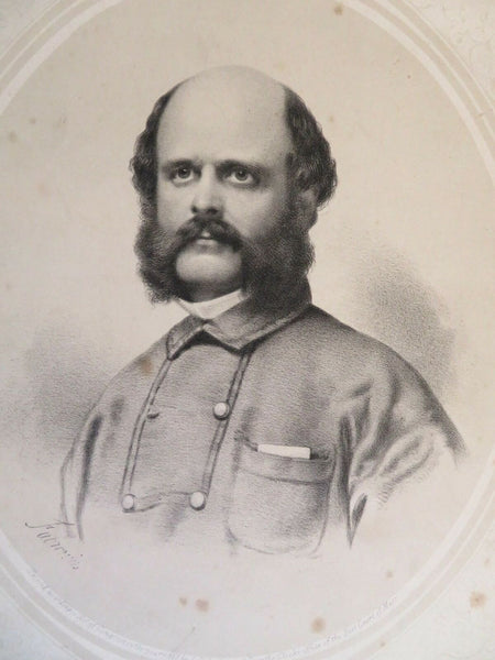 Brigadier General Ambrose Burnside Union Commander 1861 lithographed portrait